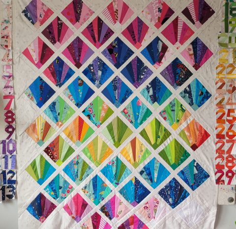 Stained Glass Art Deco Temperature Quilt