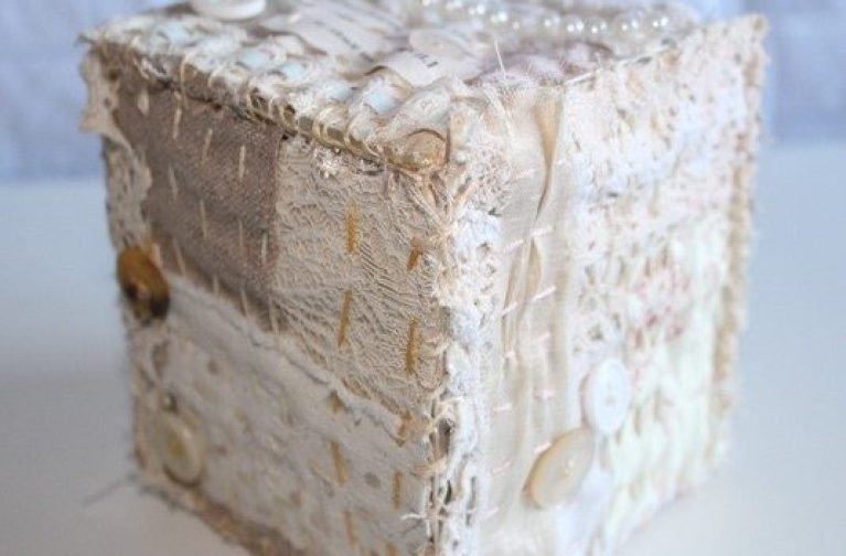 Ami James: Vintage Fabric Trinket or Memory box