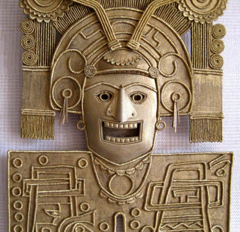 Mixtec Warrior Gold Mask