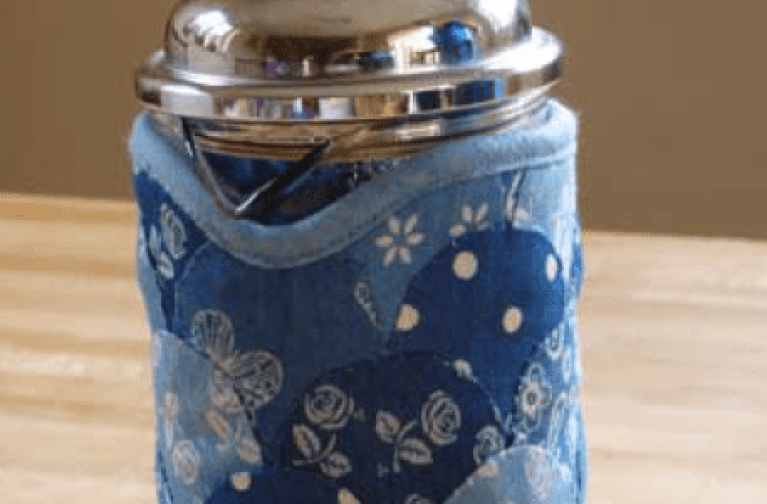 Molly Brown: Chambray Coffee Pot Cosy
