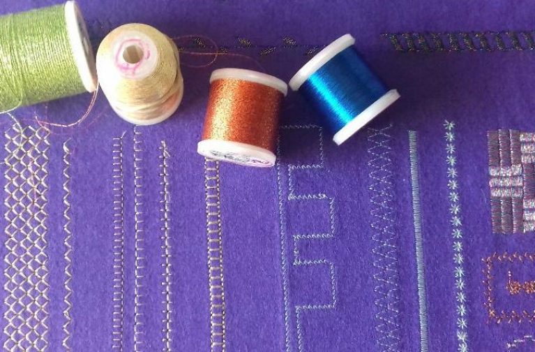 Pauline Barnes: Top Tips for Machine Stitching with Metallic Threads