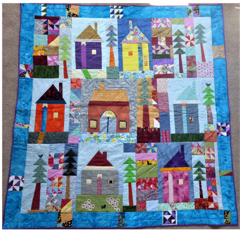 Wonky Houses from Fun with Fabric